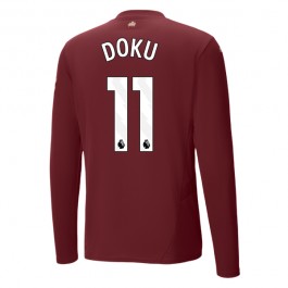 Manchester City Doku 11 Tredjedrakt 2024-2025 L/S Fotballdrakter