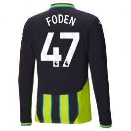 Manchester City Foden 47 Bortedrakt 2024-2025 L/S Fotballdrakter