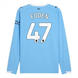 Manchester City Foden 47 Hjemmedrakt 2025-2026 L/S Fotballdrakter