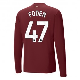 Manchester City Foden 47 Tredjedrakt 2024-2025 L/S Fotballdrakter