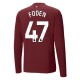 Manchester City Foden 47 Tredjedrakt 2024-2025 L/S Fotballdrakter