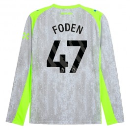 Manchester City Foden 47 Tredjedraktsett 2025-2026 Langermet Fotballdrakter