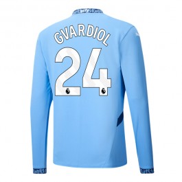 Manchester City Gvardiol 24 Hjemmedrakt 2024-2025 L/S Fotballdrakter