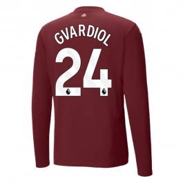 Manchester City Gvardiol 24 Tredjedrakt 2024-2025 L/S Fotballdrakter