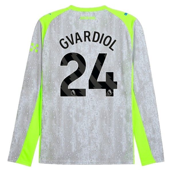 Manchester City Gvardiol 24 Tredjedraktsett 2025-2026 Langermet Fotballdrakter Manchester City Gvardiol 24 Tredjedraktsett 2025-2026 Langermet Fotballdrakter