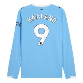 Manchester City Haaland 9 Hjemmedrakt 2025-2026 L/S Fotballdrakter