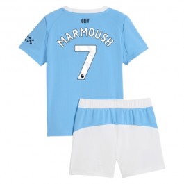 Manchester City Marmoush 7 Hjemmedrakt Barn 2025-2026 Fotballdrakter