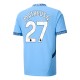 Manchester City Matheus N. 27 Hjemmedrakt 2024-2025 Fotballdrakter