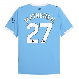 Manchester City Matheus N. 27 Hjemmedrakt 2025-2026 Fotballdrakter