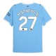 Manchester City Matheus N. 27 Hjemmedrakt 2025-2026 Fotballdrakter