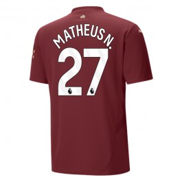 Manchester City Matheus N. 27 Tredjedrakt 2024-2025 Fotballdrakter