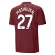Manchester City Matheus N. 27 Tredjedrakt 2024-2025 Fotballdrakter