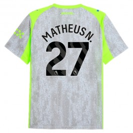 Manchester City Matheus N. 27 Tredjedrakt 2025-2026 Fotballdrakter