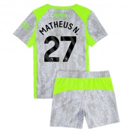 Manchester City Matheus N. 27 Tredjedrakt Barn 2025-2026 Fotballdrakter