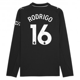 Manchester City Rodrigo 16 Bortedrakt 2025-2026 L/S Fotballdrakter