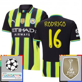 Manchester City Rodrigo 16 Bortedrakt Champions League With Patch 2024-2025 Fotballdrakter