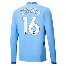 Manchester City Rodrigo 16 Hjemmedrakt 2024-2025 L/S Fotballdrakter