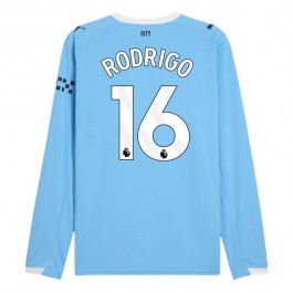 Manchester City Rodrigo 16 Hjemmedrakt 2025-2026 L/S Fotballdrakter