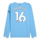 Manchester City Rodrigo 16 Hjemmedrakt 2025-2026 L/S Fotballdrakter