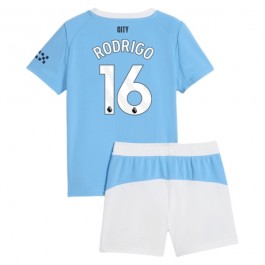 Manchester City Rodrigo 16 Hjemmedrakt Barn 2025-2026 Fotballdrakter