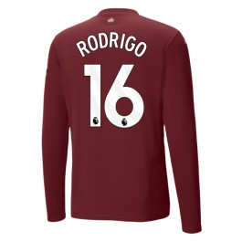 Manchester City Rodrigo 16 Tredjedrakt 2024-2025 L/S Fotballdrakter