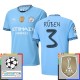 Manchester City Rúben 3 Hjemmedrakt Champions League With Patch 2024-2025 Fotballdrakter