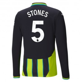 Manchester City Stones 5 Bortedrakt 2024-2025 L/S Fotballdrakter