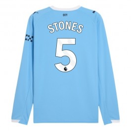 Manchester City Stones 5 Hjemmedrakt 2025-2026 L/S Fotballdrakter