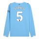 Manchester City Stones 5 Hjemmedrakt 2025-2026 L/S Fotballdrakter