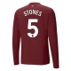 Manchester City Stones 5 Tredjedrakt 2024-2025 L/S Fotballdrakter