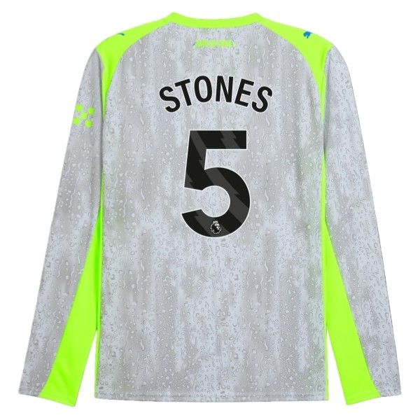 Manchester City Stones 5 Tredjedraktsett 2025-2026 Langermet Fotballdrakter Manchester City Stones 5 Tredjedraktsett 2025-2026 Langermet Fotballdrakter
