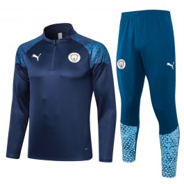 Manchester City Treningsdresser 2023-24 - 1-4 Zip Blå