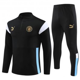 Manchester City Treningsdresser 2023-24 - 1-4 Zip Svart