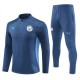 Manchester City Treningsdresser 2024-25 - 1-4 Zip Blå