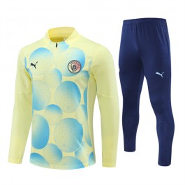 Manchester City Treningsdresser 2024-25 - 1-4 Zip Gul