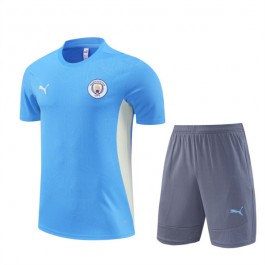 Manchester City Treningstrøye Dress 2024-25 - Shorts Blå