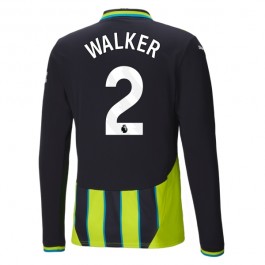 Manchester City Walker 2 Bortedrakt 2024-2025 L/S Fotballdrakter