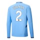 Manchester City Walker 2 Hjemmedrakt 2024-2025 L/S Fotballdrakter