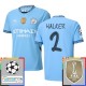 Manchester City Walker 2 Hjemmedrakt Champions League With Patch 2024-2025 Fotballdrakter