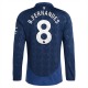 Manchester United B.Fernandes 8 Bortedrakt 2024-2025 L/S Fotballdrakter