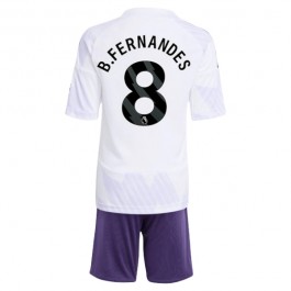 Manchester United B.Fernandes 8 Bortedrakt Barn 2025-2026 Fotballdrakter