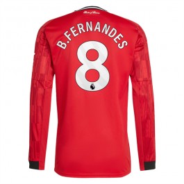 Manchester United B.Fernandes 8 Hjemmedrakt 2025-2026 L/S Fotballdrakter