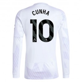 Manchester United Cunha 10 Bortedrakt 2025-2026 L/S Fotballdrakter