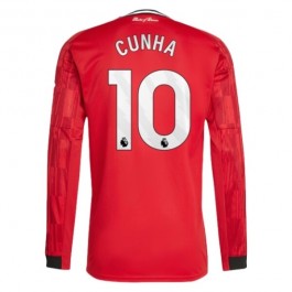 Manchester United Cunha 10 Hjemmedrakt 2025-2026 L/S Fotballdrakter
