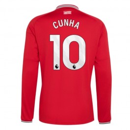 Manchester United Cunha 10 Hjemmedrakt 2026-2027 Langermet