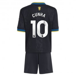 Manchester United Cunha 10 Tredjedrakt Barn 2025-2026 Fotballdrakter