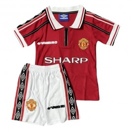 Manchester United Hjemmedrakt Barn Retro 1998-1999 Fotballdrakter