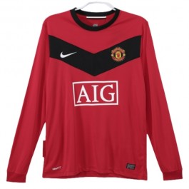 Manchester United Hjemmedrakt Retro 2009-2010 L/S Fotballdrakter
