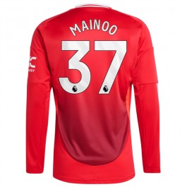 Manchester United Mainoo 37 Hjemmedrakt 2024-2025 L/S Fotballdrakter