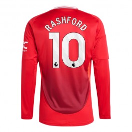 Manchester United Rashford 10 Hjemmedrakt 2024-2025 L/S Fotballdrakter